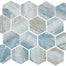 Sunset in Bay 3" Hex Mosaic Back Mesh Mount Glass Mosaics flooring by Paradiso