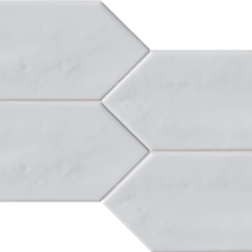 Pickets in Bright White Wall Tile