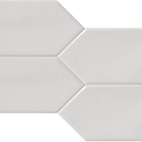 Pickets in Matte White Wall Tile Tile flooring by Paradiso