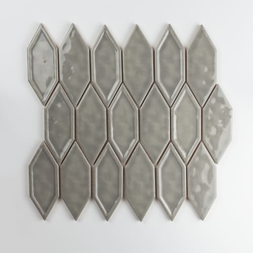 Hometown in Grey Glass Mosaics flooring by Paradiso