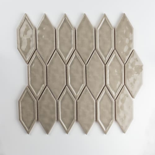 Hometown in Taupe Glass Mosaics flooring by Paradiso