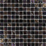 Astral in Blackstone 1X1 Glass Mesh Mosaic Glass Mosaics flooring by Paradiso