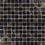 Astral in Blackstone 1X1 Glass Mesh Mosaic Glass Mosaics flooring by Paradiso