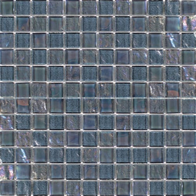 Astral in Moonstone 1X1 Glass Mesh Mosaic Glass Mosaics flooring by Paradiso