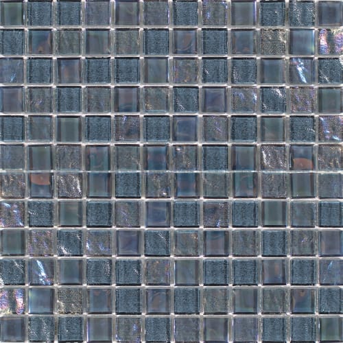 Astral in Moonstone 1X1 Glass Mesh Mosaic Glass Mosaics flooring by Paradiso