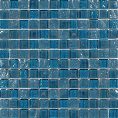 Astral in Topazstone 1X1 Glass Mesh Mosaic