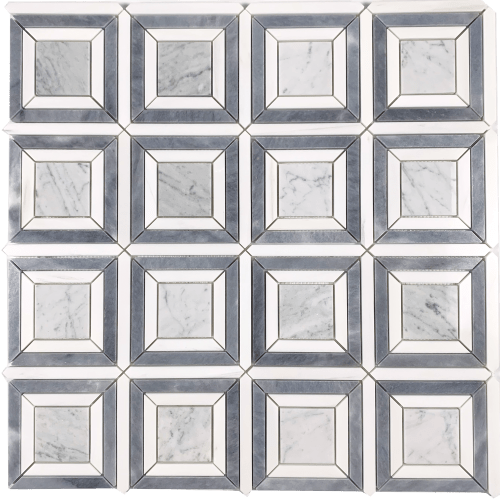 Mount Evans in Dolomite, Ocean Gray & Bianco Carrara