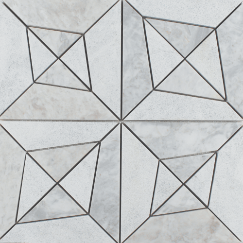 Elbert Polygon in Stratus White