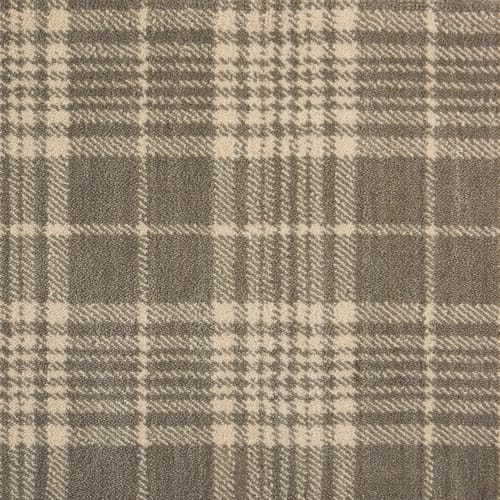 Ax Plaid Carpet Flooring Collection in Dove Ivory by Paradiso